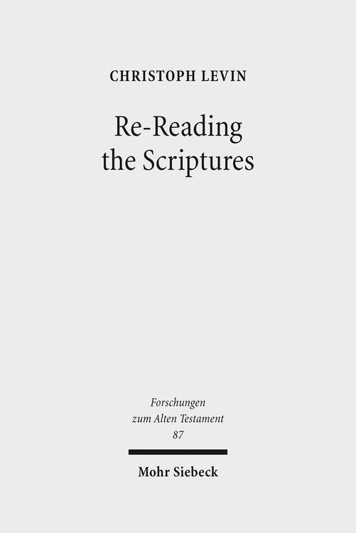 Produktbild: Re-Reading the Scriptures