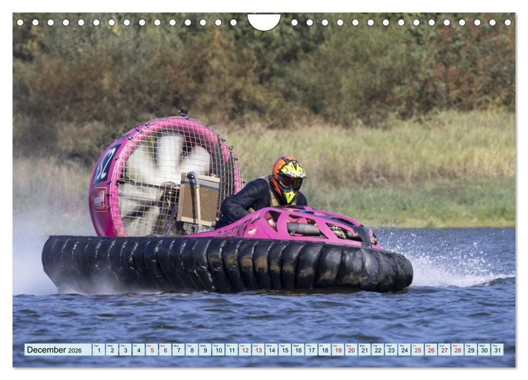 Produktbild: Hovercraft Racing on the Thuringian Sea (Wall Calendar 2026 DIN A4 landscape), CALVENDO 12 Month Wall Calendar