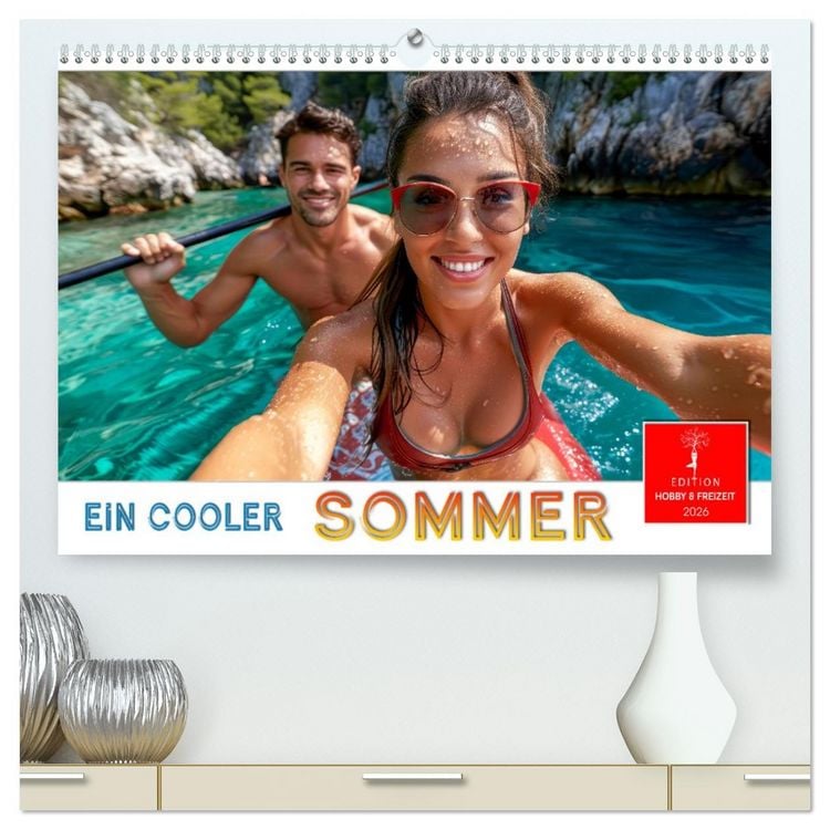 Produktbild: Ein cooler Sommer (hochwertiger Premium Wandkalender 2026 DIN A2 quer), Kunstdruck in Hochglanz