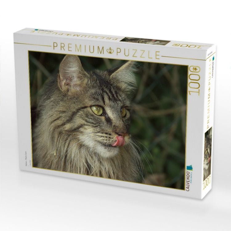 Produktbild: CALVENDO Puzzle Katzen - Maine Coon | 1000 Teile Lege-Gr&ouml;&szlig;e 64x48cm Foto-Puzzle f&uuml;r gl&uuml;ckliche Stunden