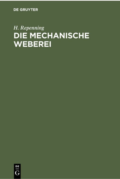 Produktbild: Die mechanische Weberei