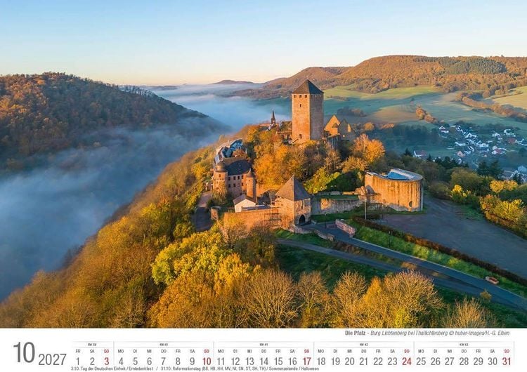 Produktbild: Die Pfalz 2027 Bildkalender A4 quer, spiralgebunden