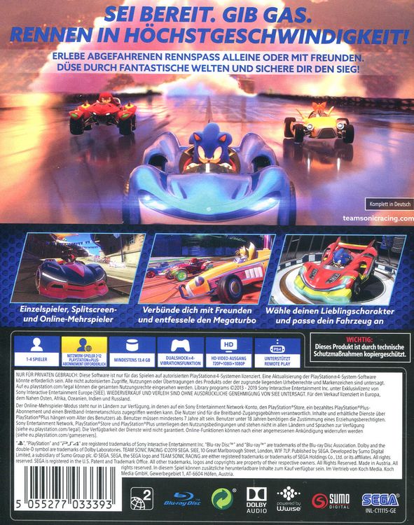 Produktbild: Team Sonic Racing