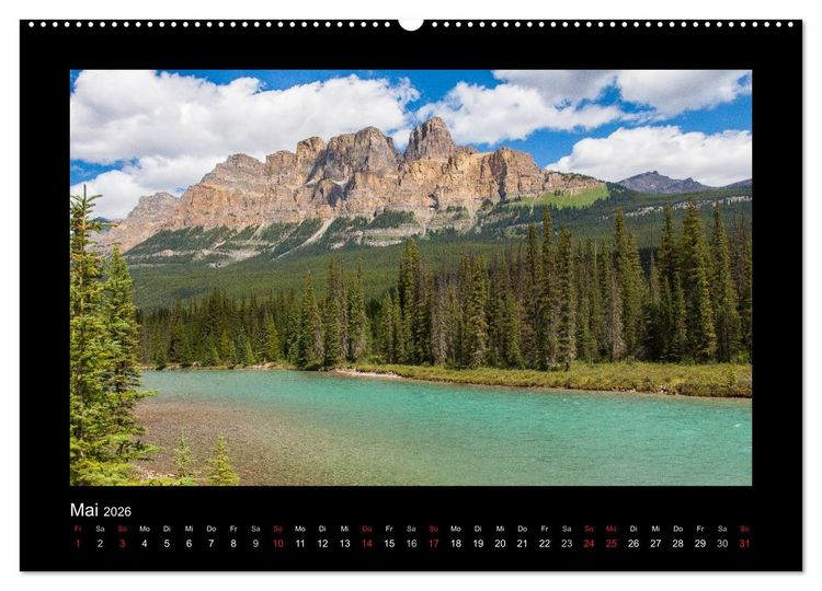 Produktbild: KANADA - Rocky Mountains (Wandkalender 2026 DIN A2 quer), CALVENDO Monatskalender