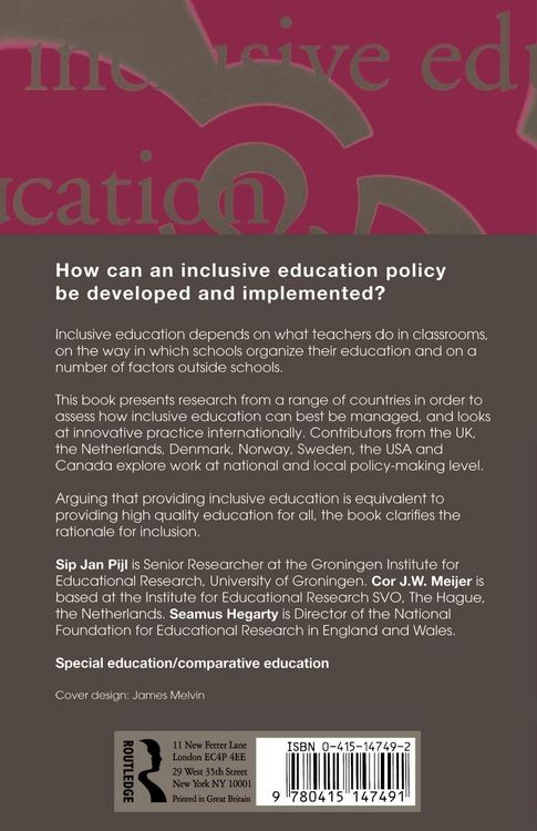 Produktbild: Inclusive Education