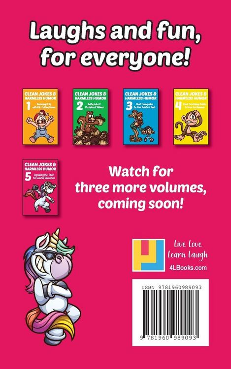 Produktbild: Clean Jokes & Harmless Humor, Vol. 5: Legendary One-Liners for Colorful Characters