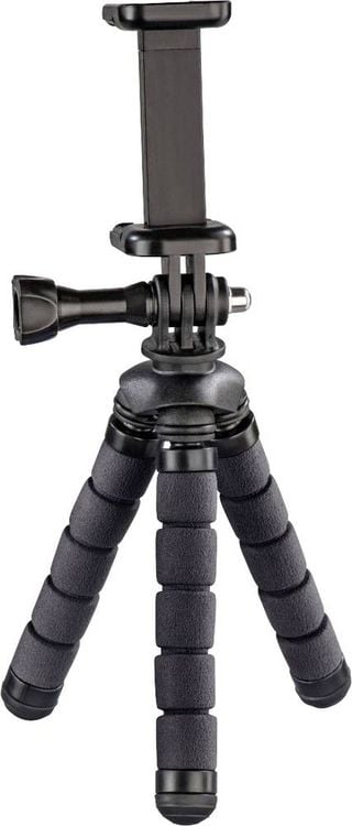 Hama Flex Ministativ 1/4 Zoll Arbeitshöhe=7 - 14cm Schwarz Für Smartphones und GoPro