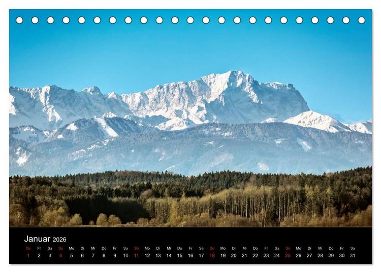 Produktbild: Unser Bayern (Tischkalender 2026 DIN A5 quer), CALVENDO Monatskalender