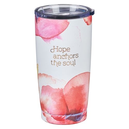 Produktbild: Coral Poppies Insulated Travel Mug Hope Anchors the Soul