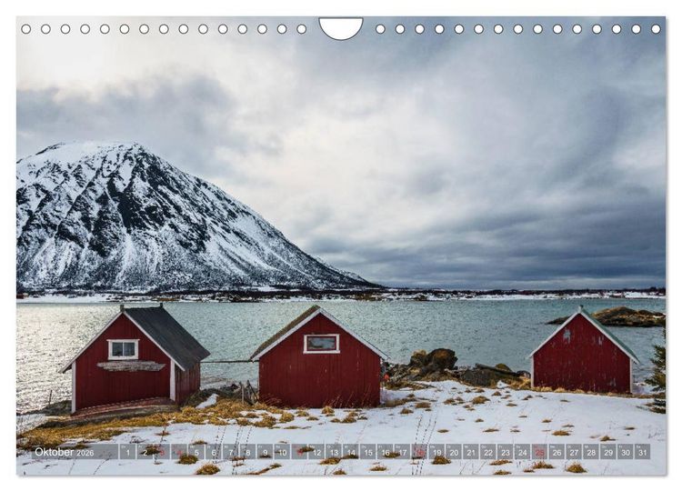 Produktbild: Lofoten - From Dusk Till Dawn (Wandkalender 2026 DIN A4 quer), CALVENDO Monatskalender