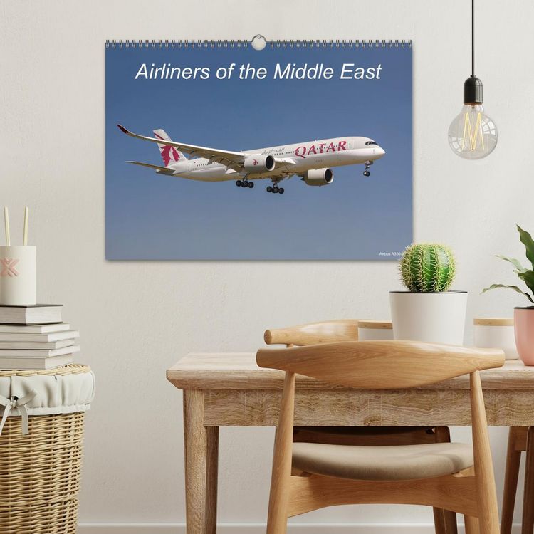 Produktbild: Airliners of the Middle East (Wall Calendar 2026 DIN A3 landscape), CALVENDO 12 Month Wall Calendar