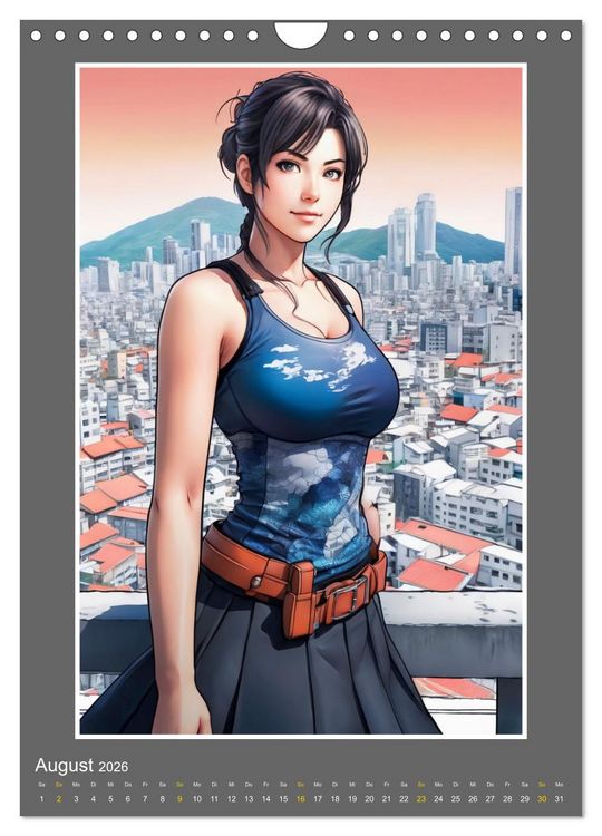 Produktbild: Manga Girlpower (Wandkalender 2026 DIN A4 hoch), CALVENDO Monatskalender