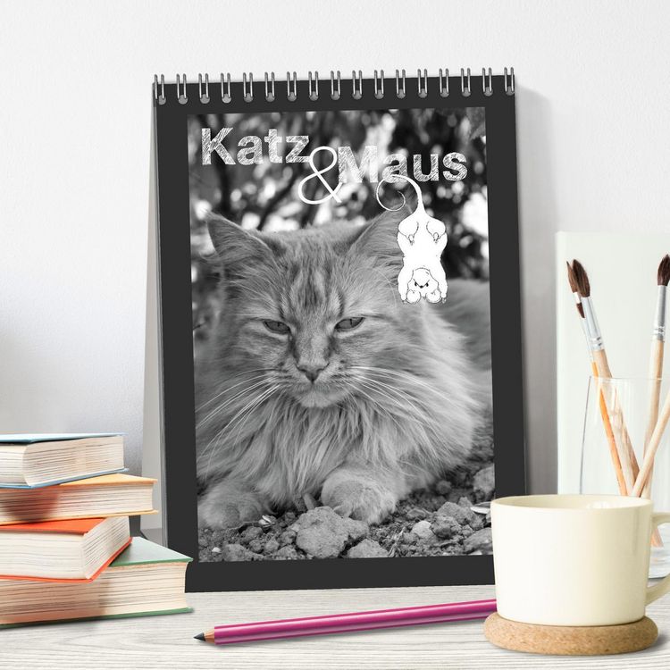 Produktbild: Katz & Maus (Tischkalender 2026 DIN A5 hoch), CALVENDO Monatskalender