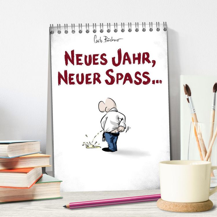 Produktbild: NEUES JAHR, NEUER SPASS... (Tischkalender 2026 DIN A5 hoch), CALVENDO Monatskalender