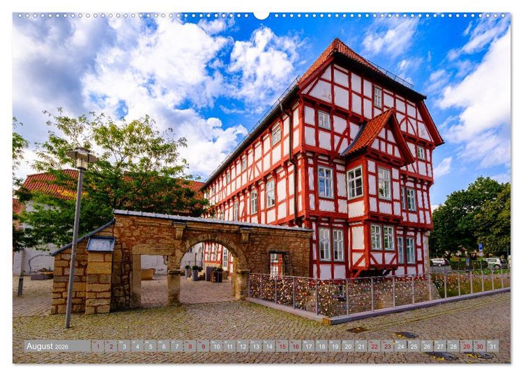Produktbild: Ein Blick auf Leinefelde-Worbis (Wandkalender 2026 DIN A2 quer), CALVENDO Monatskalender