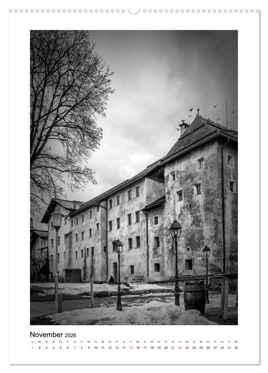 Produktbild: Kitzb&uuml;hel Monochrom (Wandkalender 2026 DIN A2 hoch), CALVENDO Monatskalender