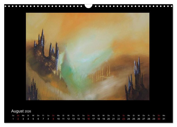 Produktbild: Kunstkalender von Michaela Nagel (Wandkalender 2026 DIN A3 quer), CALVENDO Monatskalender