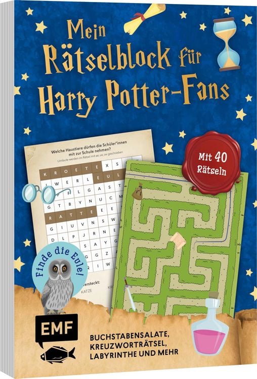 Produktbild: Mein zauberhafter R&auml;tselblock f&uuml;r Harry Potter-Fans &ndash; Finde die Eule!