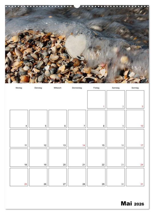 Produktbild: Ein herzliches Jahr (Wandkalender 2026 DIN A2 hoch), CALVENDO Monatskalender