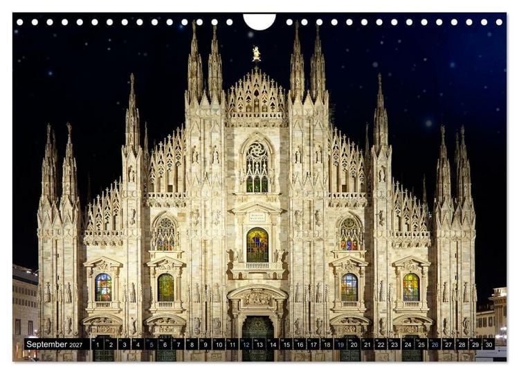 Produktbild: One Day Mailand (Wandkalender 2027 DIN A4 quer), CALVENDO Monatskalender