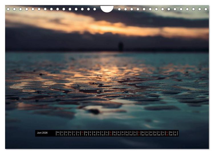 Produktbild: Abendlicht &uuml;ber der Nordsee (Wandkalender 2026 DIN A4 quer), CALVENDO Monatskalender