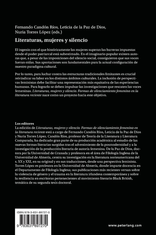 Produktbild: Literaturas, mujeres y silencio