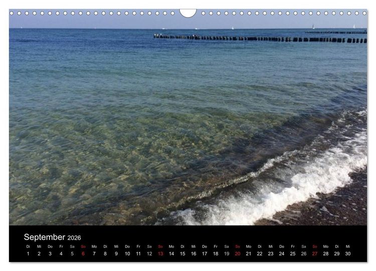 Produktbild: Die Ostsee - Ein Jahr am Meer (Wandkalender 2026 DIN A3 quer), CALVENDO Monatskalender