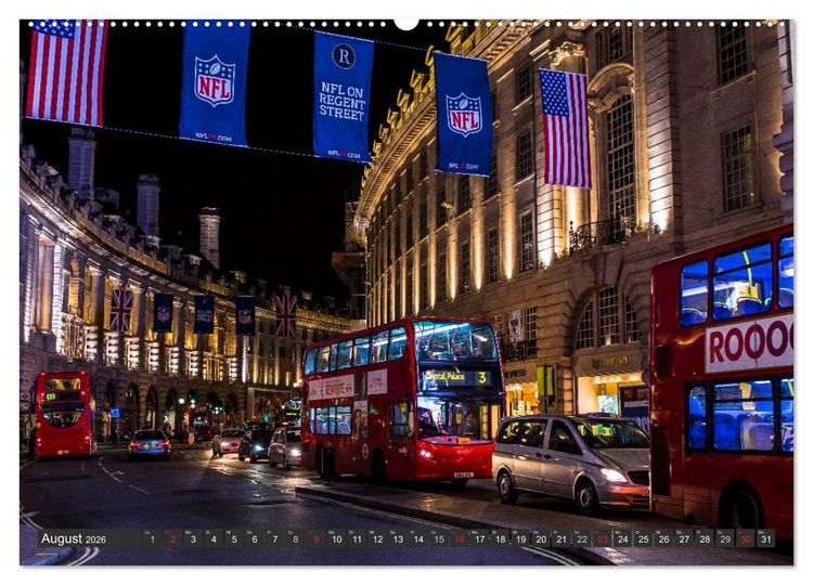 Produktbild: London Light (Wandkalender 2026 DIN A2 quer), CALVENDO Monatskalender