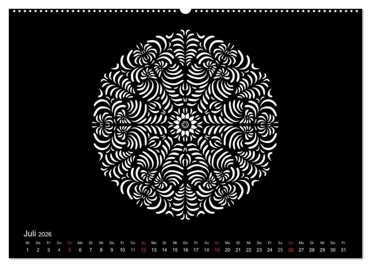 Produktbild: Entspannung und Ruhe durch Mandalas (Wandkalender 2026 DIN A2 quer), CALVENDO Monatskalender