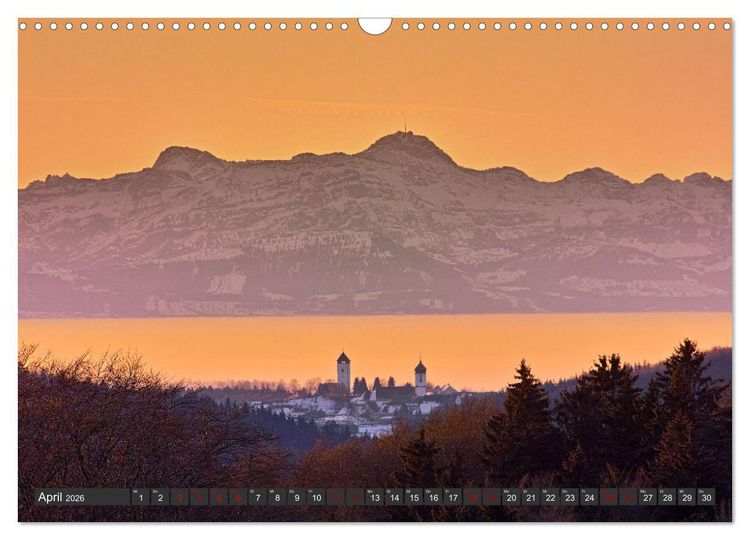 Produktbild: Alpen-Fernsichten von der S&uuml;dwestalb und Oberen Donau (Wandkalender 2026 DIN A3 quer), CALVENDO Monatskalender