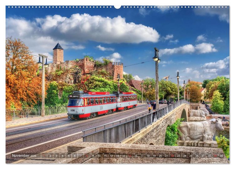 Produktbild: Halle an der Saale - Stadtansichten (Wandkalender 2026 DIN A2 quer), CALVENDO Monatskalender