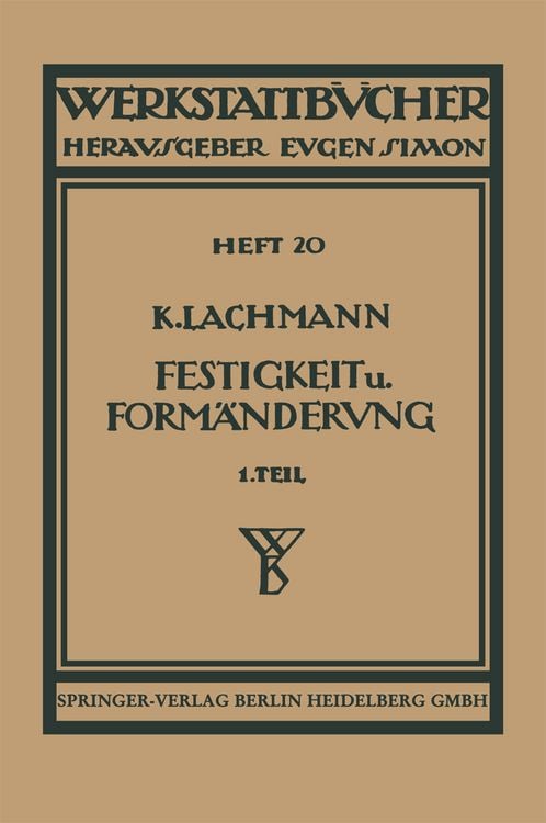 Produktbild: Festigkeit und Form&auml;nderung