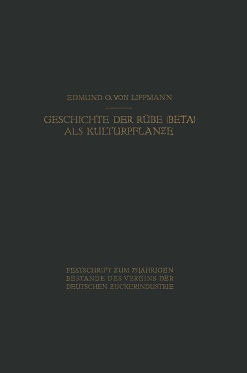 Produktbild: Geschichte der R&uuml;be (Beta) als Kulturpflanze
