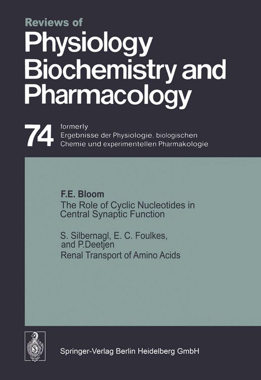 Produktbild: The Role of Cyclic Nucleotides in Central Synaptic Function / Renal Transport of Amino Acids