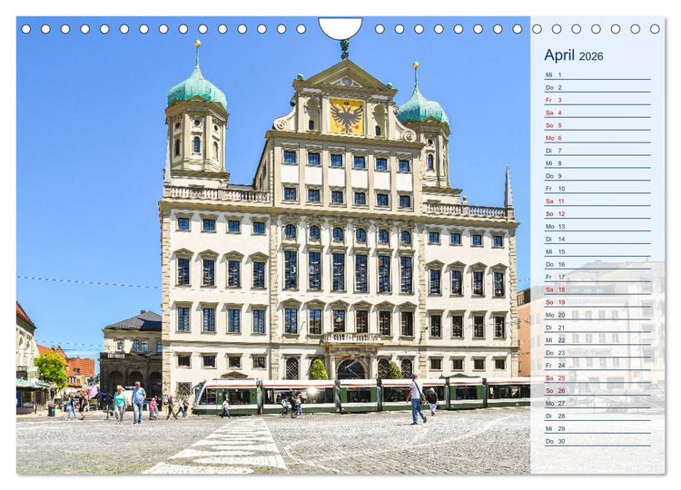 Produktbild: Romantisches Augsburg (Wandkalender 2026 DIN A4 quer), CALVENDO Monatskalender