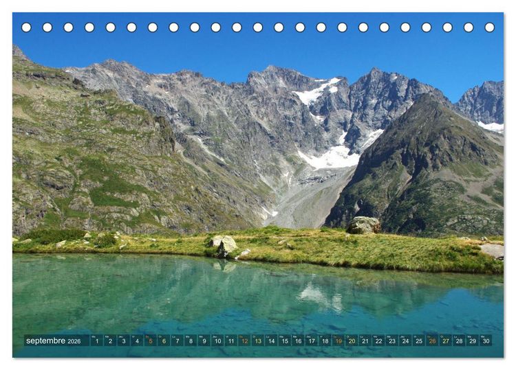 Produktbild: Le paradis des lacs de montagne (Calendrier de bureau 2026 DIN A5 vertical), CALVENDO calendrier mensuel