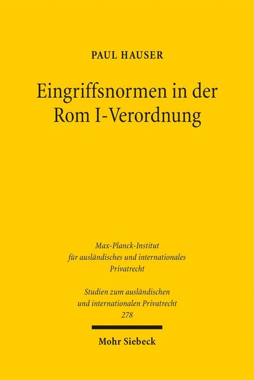 Produktbild: Eingriffsnormen in der Rom I-Verordnung