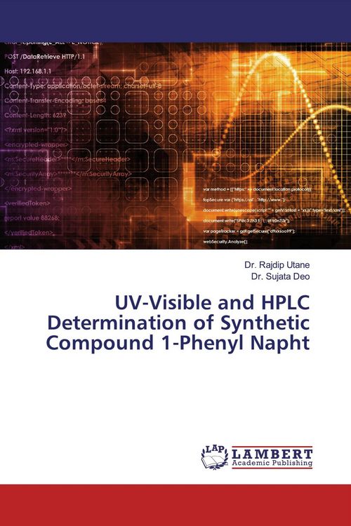 Produktbild: UV-Visible and HPLC Determination of Synthetic Compound 1-Phenyl Napht