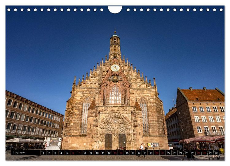 Produktbild: Wunderbares N&uuml;rnberg (Wandkalender 2026 DIN A4 quer), CALVENDO Monatskalender