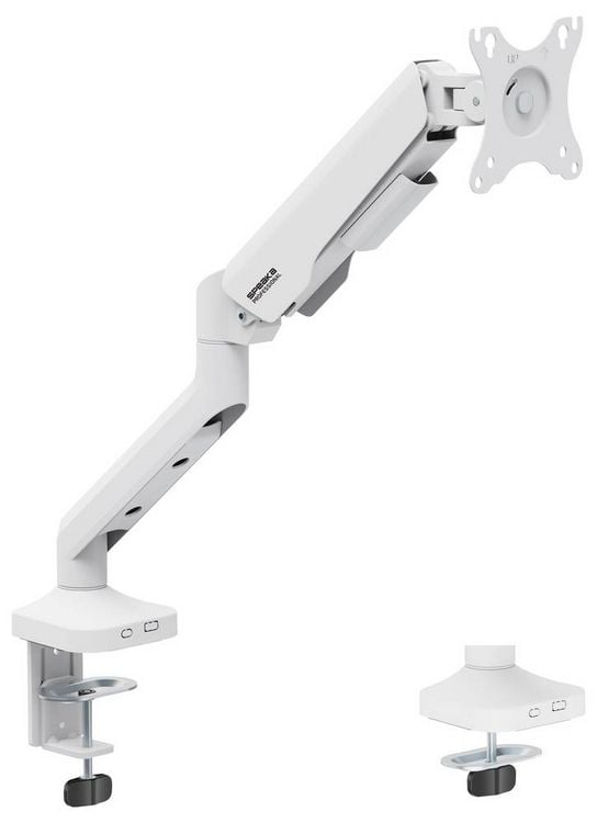 Produktbild: SpeaKa Professional SP-MM-1030 Monitor-Tischhalterung 1 Display(s) 43,2 cm (17") - 101,6 cm (40") Wei&szlig; H&ouml;henverstellbar, Neigbar, Schwenkbar