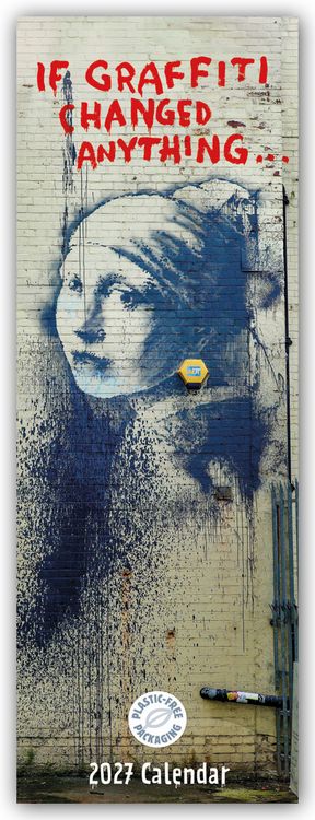 Produktbild: Banksy &ndash; If Graffiti Changed Anything 2027 &ndash; Slimline-Kalender