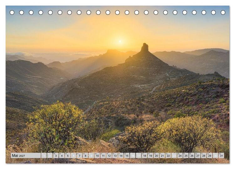 Produktbild: Faszination Gran Canaria (Tischkalender 2027 DIN A5 quer), CALVENDO Monatskalender