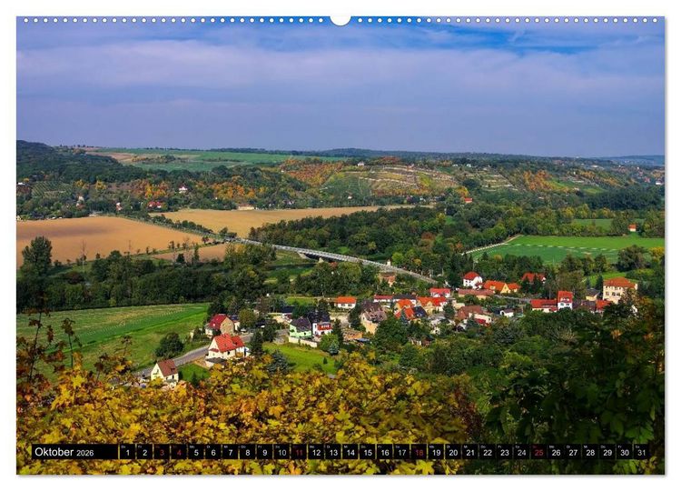 Produktbild: Saale-Unstrut - Region aus Wein und Stein (Wandkalender 2026 DIN A2 quer), CALVENDO Monatskalender