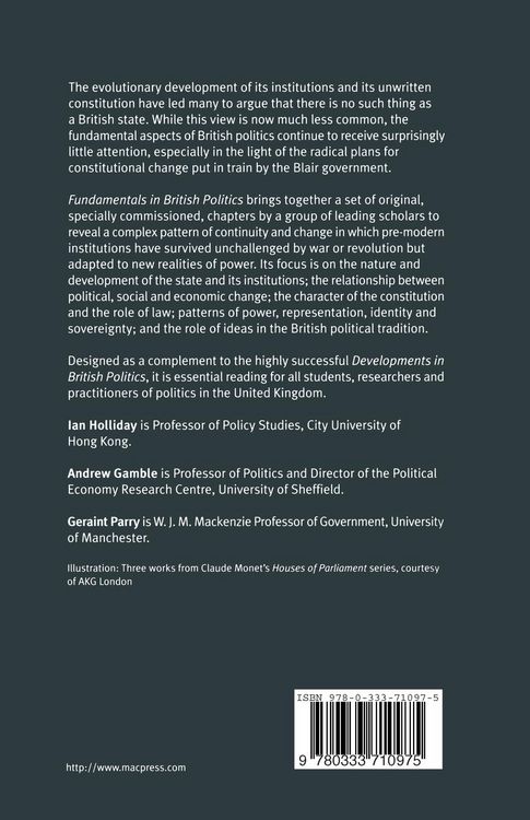 Produktbild: Fundamentals in British Politics