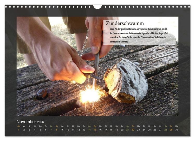 Produktbild: Outdoor-Survival-Kalender (Wandkalender 2026 DIN A3 quer), CALVENDO Monatskalender