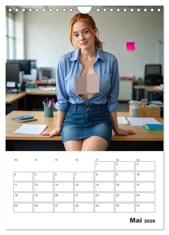 Produktbild: Schreibtischs&uuml;nden (Wandkalender 2026 DIN A4 hoch), CALVENDO Monatskalender