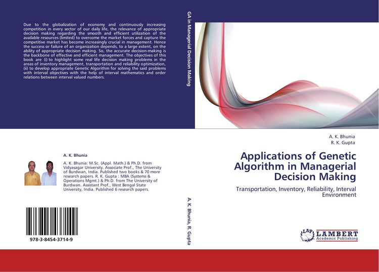 Produktbild: Applications of Genetic Algorithm in Managerial Decision Making
