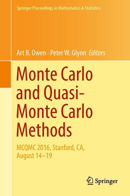 Produktbild: Monte Carlo and Quasi-Monte Carlo Methods