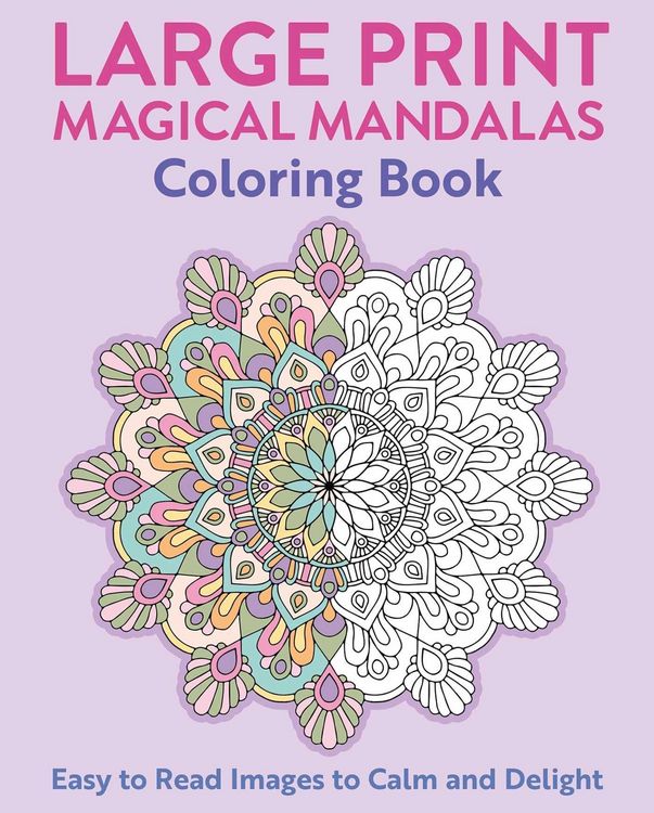 Produktbild: Large Print Magical Mandalas Coloring Book
