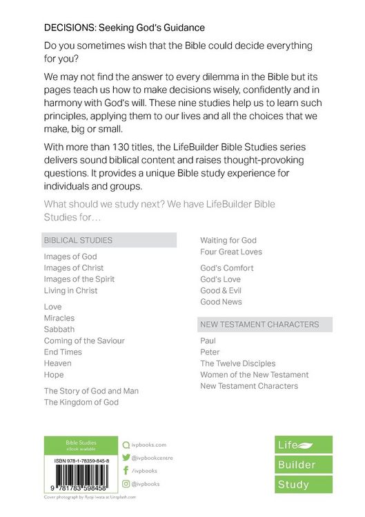 Produktbild: Decisions (Lifebuilder Study Guides)